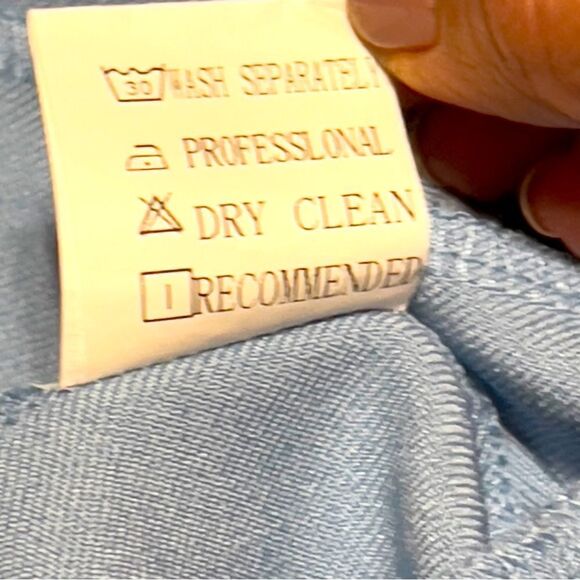 MISSLOOK Blue 3-Button Light Blazer MEDIUM - Picture 11 of 11